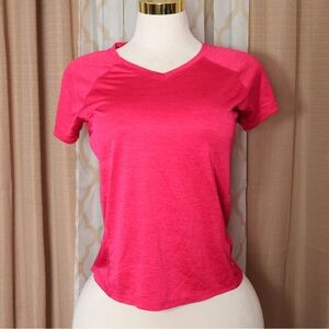 LEGEND Pink V-Neck Short Sleeve Tee by